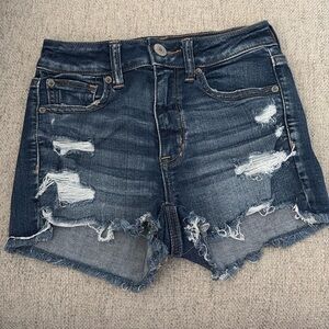 American Eagle dark wash jean shorts